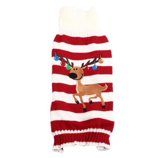 Ropa Para Perros, Ropa De Invierno Para Mascotas, Suéter Cálido A La Moda Para Mascotas, Ropa Bonita A Rayas, Abrigo De Invierno Para Perros Y Gatos Para Navidad, Rojo M ANGGREK Otros