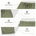 thumbnail image 5 of Guluxicc Linen Pants for Men Elastic Waist Drawstring Solid Trousers with Pockets Trendy Summer Casual Beach Pants, 5 of 8