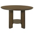 thumbnail image 4 of Ottowa 5-piece Round Wood Dining Room Table Set Brown, 4 of 14