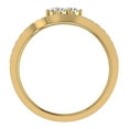 thumbnail image 2 of 1.10 CT Two-Stone Ring Accent Diamond Wedding Set 14K Gold (F,VS1), 2 of 4