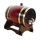thumbnail image 3 of Barril de madera, barril de cerveza con soporte, decoración vintage, regalo, barril de vino, cubo de vino para entretenimiento de vino 1L Vino Tinto, 3 of 9