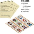 thumbnail image 5 of Prime Suspect – Logic Deduction Puzzle Game with 45 Case Cards | Single or Cooperative Play | Ages 8+ | Compact Travel Brain Teaser for Kids, Teens & Adults, 5 of 5