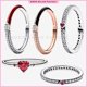 thumbnail image 2 of Anillo omantico paramujer,sortja de doble Diamante,sortija deamor con corona entrelazada, Anillobrillante de corazon radiante para mujer,doble anillo de boda, joyeria fina decompromiso, regalo, 2 of 4