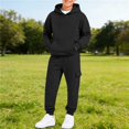 thumbnail image 2 of Ulanda Kids Sweatsuits 2 Piece Set Boys Girls Athletic Tracksuit Tween Trendy Jogging Suits Fall Winter Sweatpants Hoodie (Black, 2-3 Years), 2 of 6