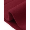 thumbnail image 5 of DARING DIVA Women's Winter Slit Sleeve Double Breasted Cloak Coat Burgundy S, 5 of 6