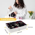 thumbnail image 5 of Punk PU Leather Necklace Holder with Removable Compartment and Portable Jewelry Stand Earring Holder Jewelry Box, 5 of 6