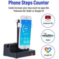 thumbnail image 2 of Dispositivo de obtención de pasos automático para Pokemon GO/Walkr/Google Fit IOS Android Teléfono móvil Contador de pasos Negro/Blanco, 2 of 5
