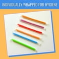 thumbnail image 3 of KKFEN-200 Pack Jumbo Plastic Straws by 11mm Extra Wide, 210mm Long Individually Wrapped Smoothie Straws for Milkshakes, Boba Tea, Iced Coffee BPA-Free, Disposable & Reusable Large Drinking Straws, 3 of 4