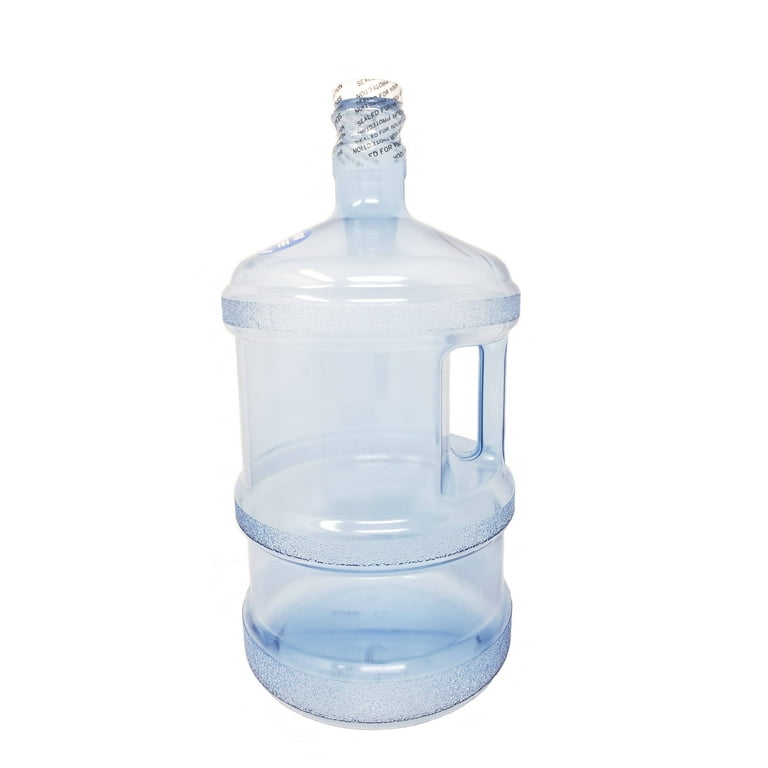 3 Gallon Tall Plastic Water Bottle Jug Handle Cap Drinking Water Made In USA