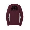 thumbnail image 2 of Gravity Outdoor Co. Chemise à Manches Longues Performance - Bordeaux - Logo Noir - TG, 2 of 2