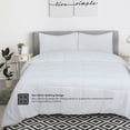 thumbnail image 3 of ROYALE Twin Comforter - All Season Down Alternative Bedding Comforter - Lightweight Quilted with Corner Tabs - Ultra Soft Luxury Hotel Comforter - Box Stitched Duvet Insert (Twin, White), 3 of 9