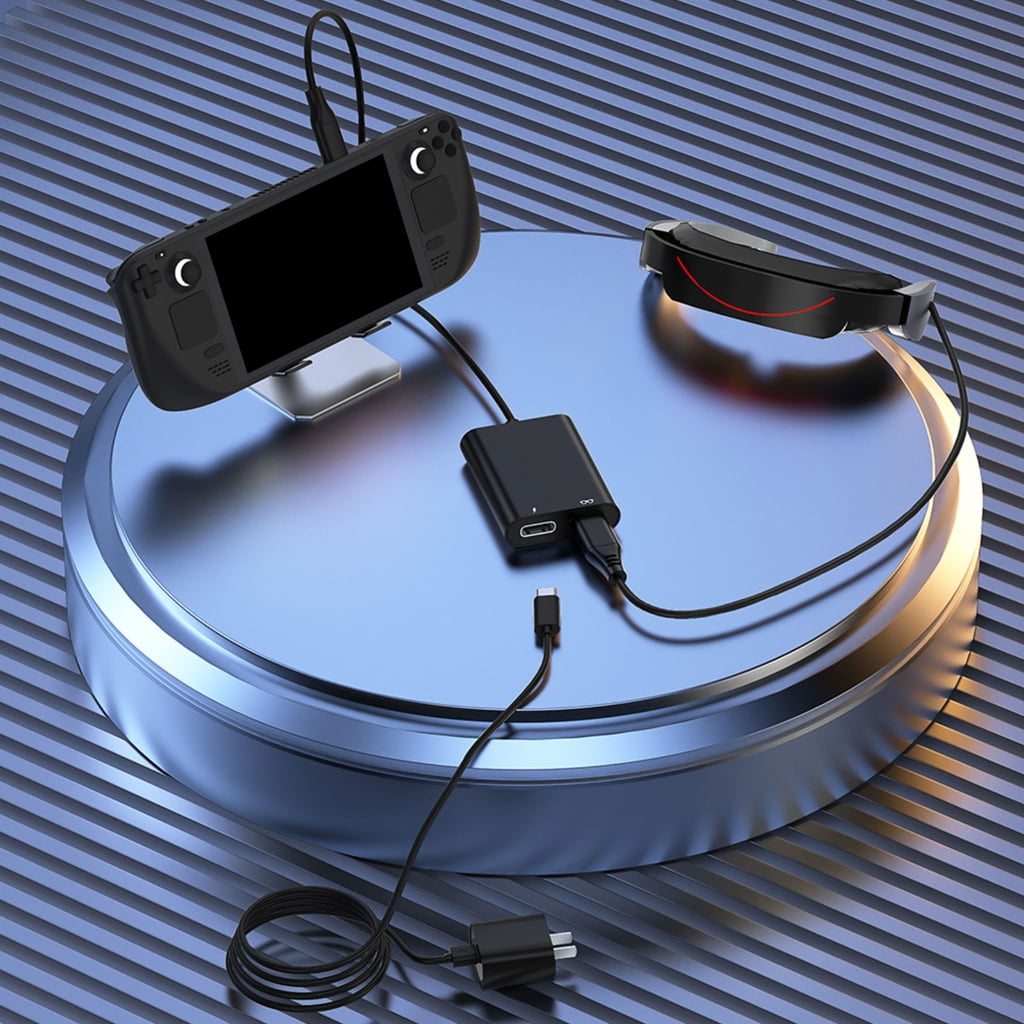 2 in 1 USB C Hubs AR Glasses Docking Station Offering PD Charging and Data