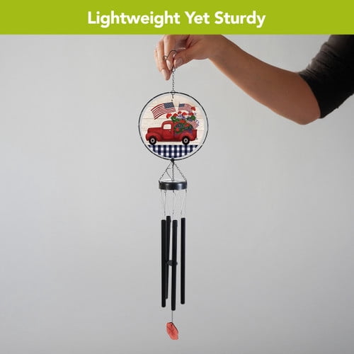 Briarwood Lane Stars and Stripes Truck Illuminated Wind Chime
