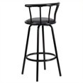 thumbnail image 4 of Pemberly Row 30" Crown Back Bar Stool in Black, 4 of 4