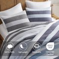 Regency Heights Twin/Twin XL Comforter Sets 2 Piece Navy/Blue Striped