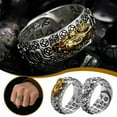 thumbnail image 2 of Feng Shui Pixiu Adjustable Ring Buddhist Mantra Attract Wealth Lucky Open Ring, 2 of 9