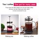 thumbnail image 4 of EDCWDTYYEC Prensa de café Manual, Prensa de Cocina, filtración for Bebidas, Tetera de fácil Limpieza, cafetera de Acero Inoxidable Teteras(600ml), 4 of 5