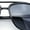 Shiny Black - Smoke, variant on Mens Luxury Oversized Rectangular Designer Fashion Racer Plastic Sunglasses White - Grey Clear