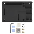 thumbnail image 3 of Carcasa de aleación de aluminio Carcasa de metal CNC ultrafina para Raspberry Pi 4 Modelo B Mejor refrigeración (negro), 3 of 8