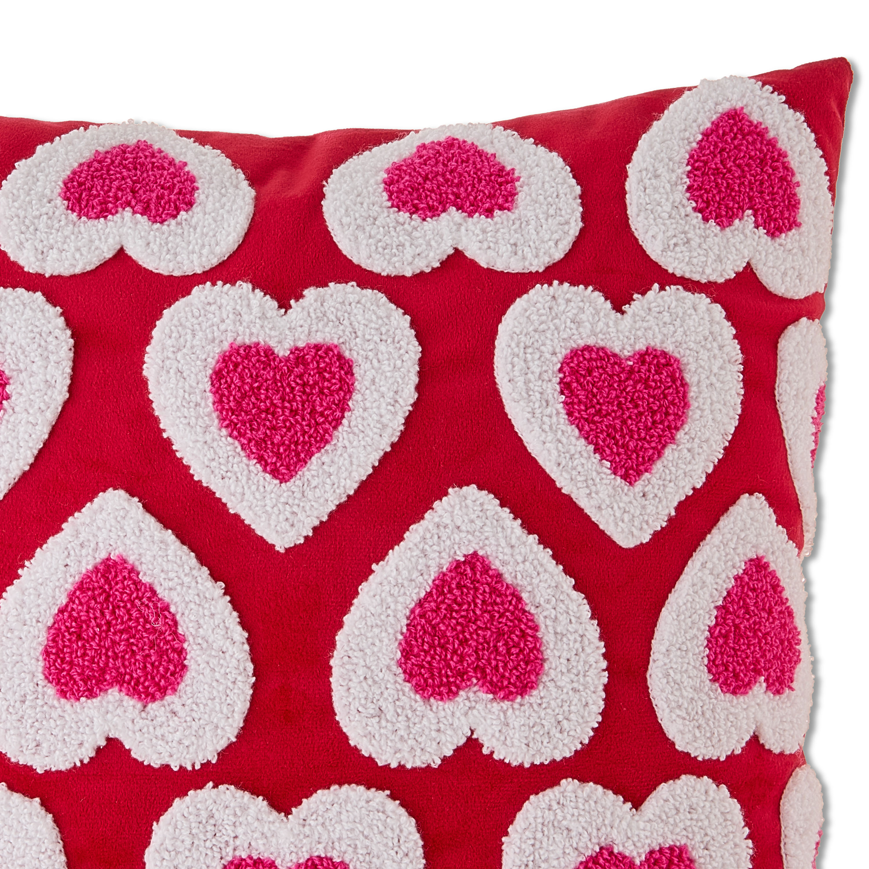 Checkered Heart Decorative Pillow, Multicolor, Valentine's Day by Way To Celebrate