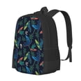 thumbnail image 2 of Daiia Dinosaur Backpack for Men and Women -Durable Backpack Large Capacity, Water-Resistant Bag with Adjustable Straps and Laptop Compartment, 2 of 9