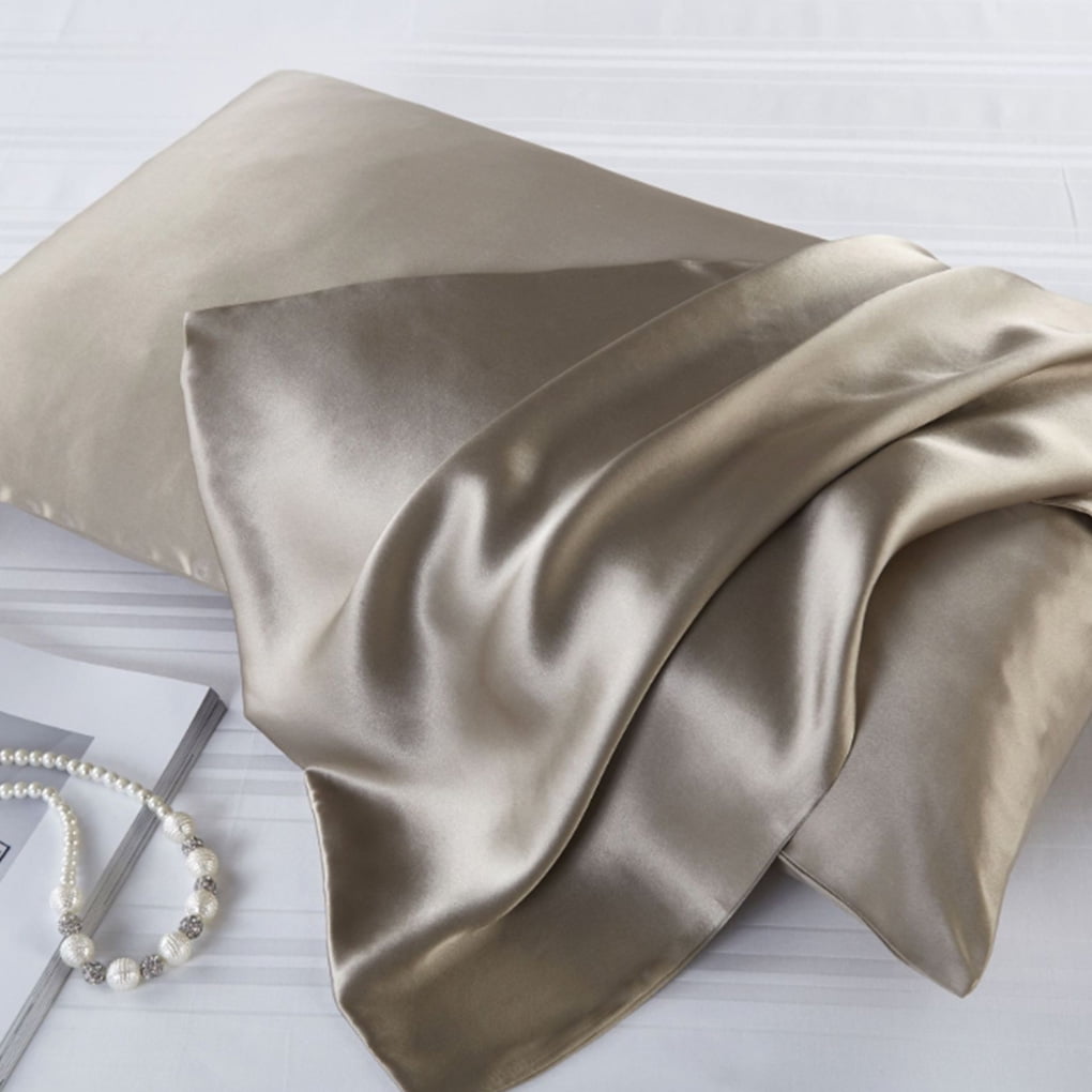 TureClos Mulberry Silk Pillow Case Zipper Closure Thicken Double Anti