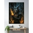 thumbnail image 2 of Ifrit Jin Poster Wall Art, Modern Wall Decor For Living Room Bedroom, 8x12 UNFRAMED, 2 of 3