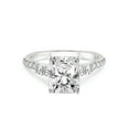 thumbnail image 4 of IGI Certified 3 Carat Radiant Shape Lab Grown Diamond Engagement Ring | 14K White Gold |Geneva Side Stone Diamond Ring | FG-VS Quality Friendly Diamonds, 4 of 6