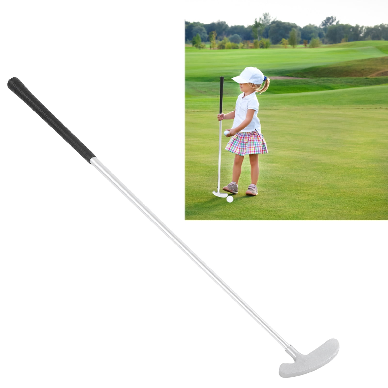 Riousery Detachable 3-Section Golf Putter Club Silver Aluminum Alloy Right-Handed 2-Way Training Tool with 2 Practice Balls 31 in / 78.7 cm Length Beginners Men Women