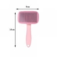 thumbnail image 3 of ACDANC Self Cleaning Slicker Brush for Grooming And Exfoliating Short Long Haired Pets,Removing Loose Fur,Undercoat,Mats,Tangled for Large Medium Small Sensitive Skin of Cats,Pink, 3 of 7