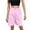 Pink, variant on Bermuda Shorts for Women Knee Length High Waisted Cotton Elastic Waist Summer Dressy Casual Long Chino Shorts Yellow L