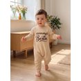 thumbnail image 2 of Cjfdfy Newborn Baby Boy Fall Outfit Mommy's Bestie Printed Long Sleeve Jumpsuit Baby Take Home Outfit Infant Cute Coming Home Clothes 0-18M, 2 of 9
