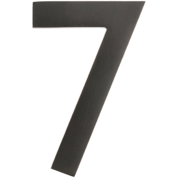 Architectural Mailboxes 3582DC Number 7 Solid Cast Brass 4 inch Floating House Number Dark Aged Copper ''7''