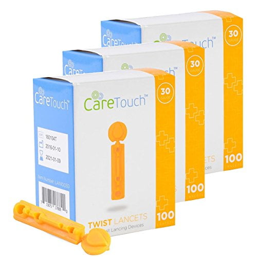 Care Touch Twist Top Lancets 30 Gauge, 300 Lancets