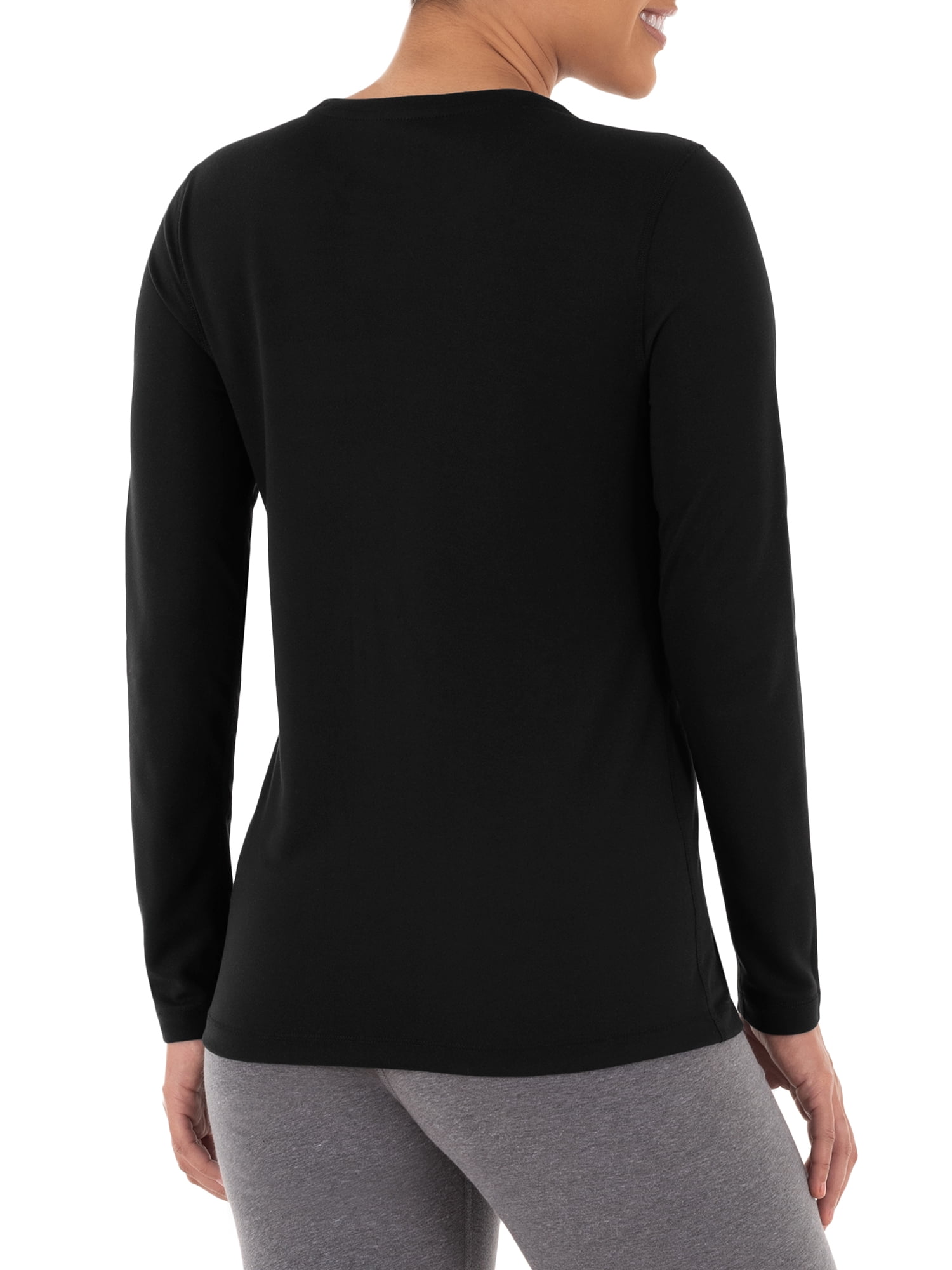 Athletic Works Women's Core Active Long Sleeve T-Shirt, 2-Pack