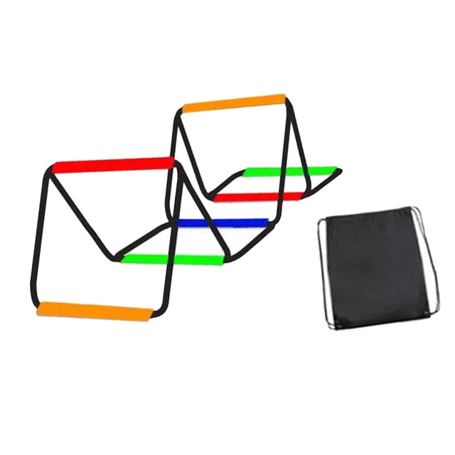 Lipstore Agility Ladder Speed Ladder Workout Improves Coordination Home Gym Outdoor Sports Folding Rugby Multipurpose Fitness Training 6 Grids With Bag