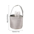 thumbnail image 3 of Easter Bunny Bag for Kids - Canvas Bunny Ears Gift Basket with Handles for Easter Egg Hunts, Candy, Toys, and Holiday Party Favors, Festive Spring Decorations, 3 of 5
