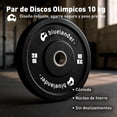 thumbnail image 2 of Par de Discos Olimpicos 10 kg Bluelander, Discos para Barra, 2 of 6