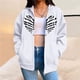 thumbnail image 2 of Cárdigan estampado con bolsillos informales para hombre y mujer, blusa holgada de manga larga para otoño, sudadera oscura para otoño/invierno Fridja  hkj214, 2 of 9