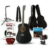 Rogue RA-090 Dreadnought Acoustic Guitar Deluxe Bundle Black