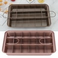thumbnail image 5 of Non-Stick High Carbon Steel Brownie Baking Tray with 18 Grid Separator for Kitchen Dessert Shop, 5 of 9