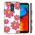 thumbnail image 2 of Mundaze Pink Daisy Flower Double Layer Hybrid Case Cover For LG Fortune 2/Aristo 2 Plus/Zone 4/Aristo 3, 2 of 5