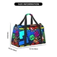 thumbnail image 2 of Lsque Geometry Dash Pattern Hand Travel Bag, Weekender Carry On for Women Men, Sports Gym Bag, Workout Duffel Bag, Overnight Shoulder Bag fit 15.6 Inch Laptop, 2 of 6