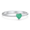 thumbnail image 1 of Bague Pierre de Naissance Cœur - Émeraude (Peut), 1 of 6