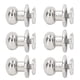 thumbnail image 4 of 200 juegos de pernos de botón de 9x8mm, cabeza redonda brillante de cobre fuerte, tornillos Chicago de amplia aplicación para bolsa de cuero, ropa, plata, 4 of 12