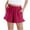Hot Pink, variant on FAIWAD Girls Summer Shorts Casual Elastic Waist Ruffle Beach Loungwear Loose Athletic Shorts with Pockets, 3-13Y