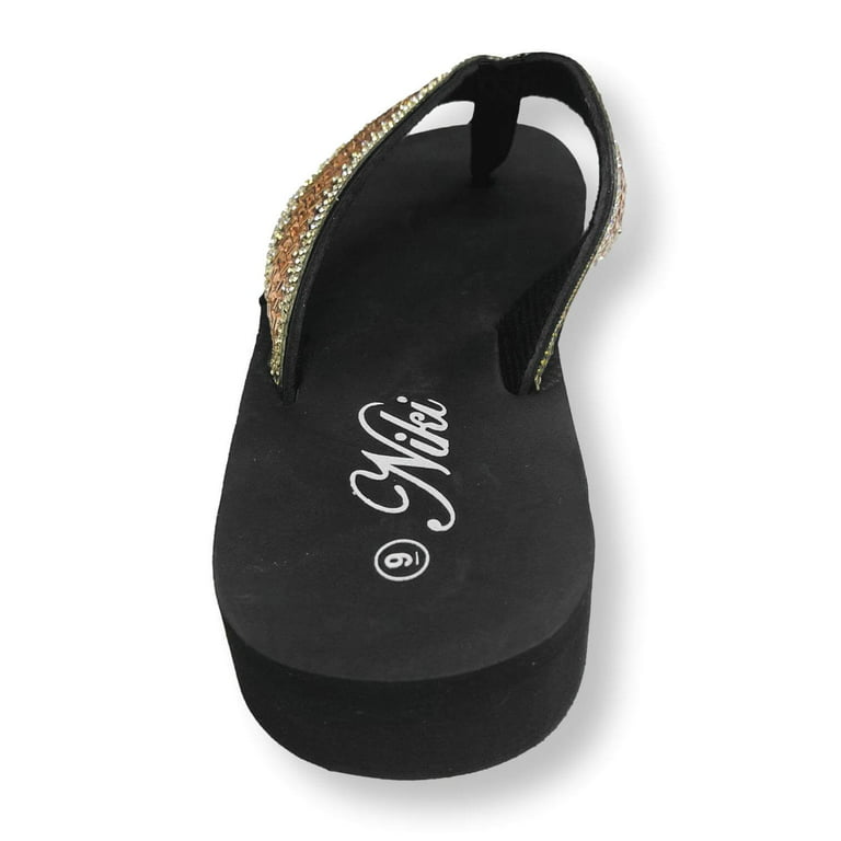 Skechers Yoga Foam Flip Flops Rhinestones Vinyasa Sandals Shoes