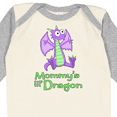 thumbnail image 4 of Inktastic Mommy's Lil' Dragon Boys or Girls Long Sleeve Baby Bodysuit, 4 of 5