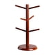 thumbnail image 4 of Soporte para presentación de joyería, estante para almacenamiento de joyas, portavasos de café, estante de mesa de madera para gabinete de cafetería y Marrón rojizo, 4 of 9