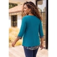 thumbnail image 2 of Catherines Women's Plus Size Impossibly Soft Duet Tunic, 2 of 5